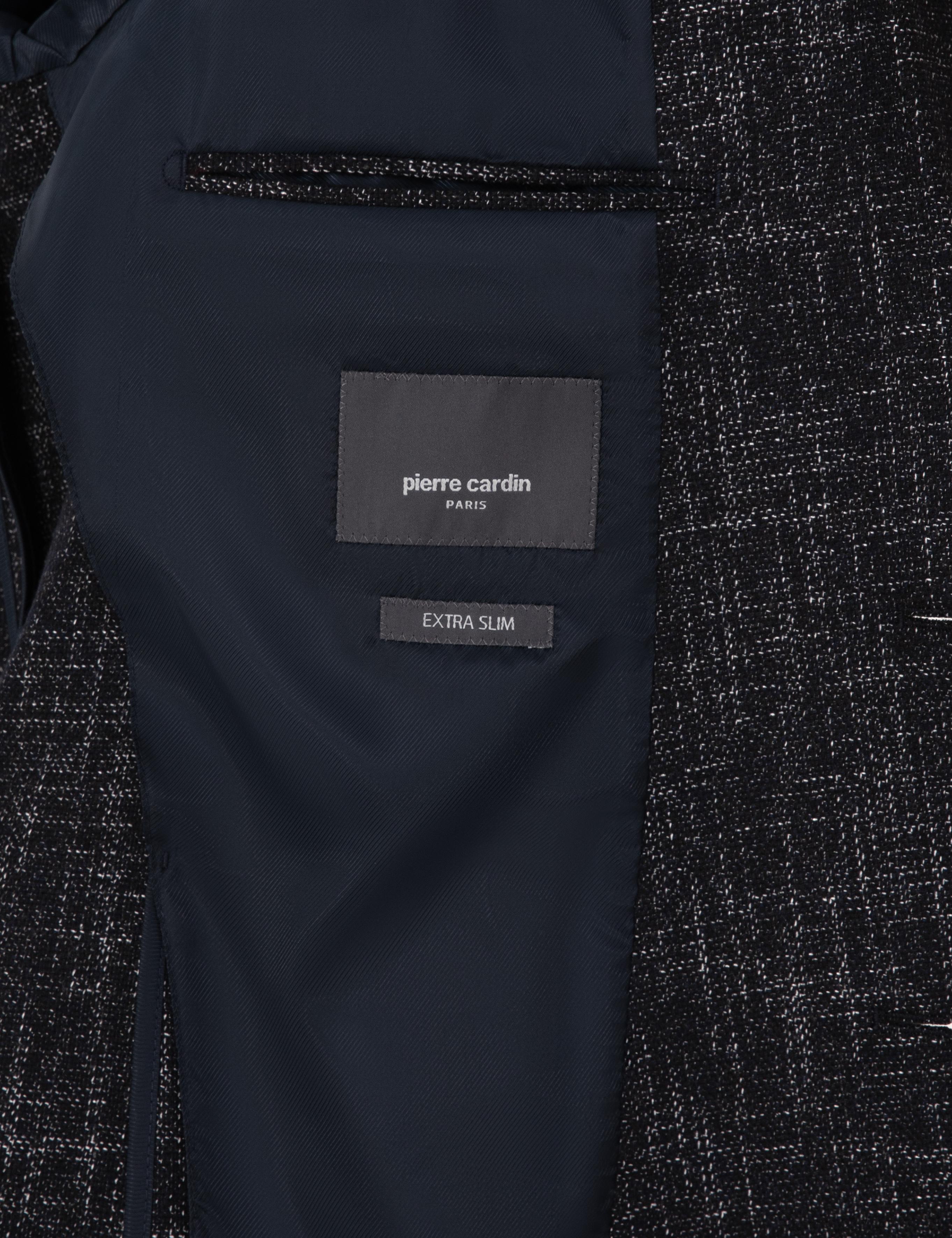 Lacivert Ex. Slim Fit Yün Karışımlı Ceket