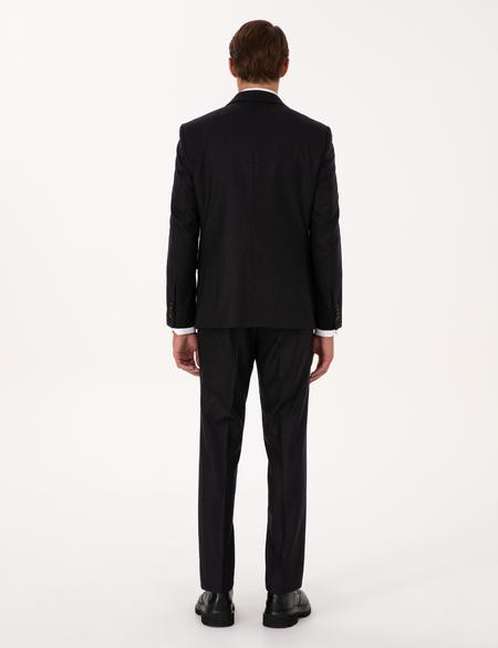 Antrasit Slim Fit %100 Yün Takım Elbise - 50311247044