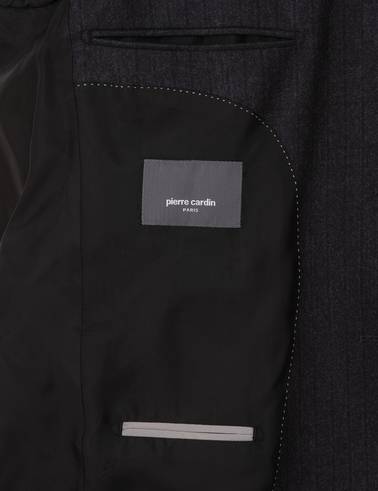 Antrasit Slim Fit %100 Yün Takım Elbise