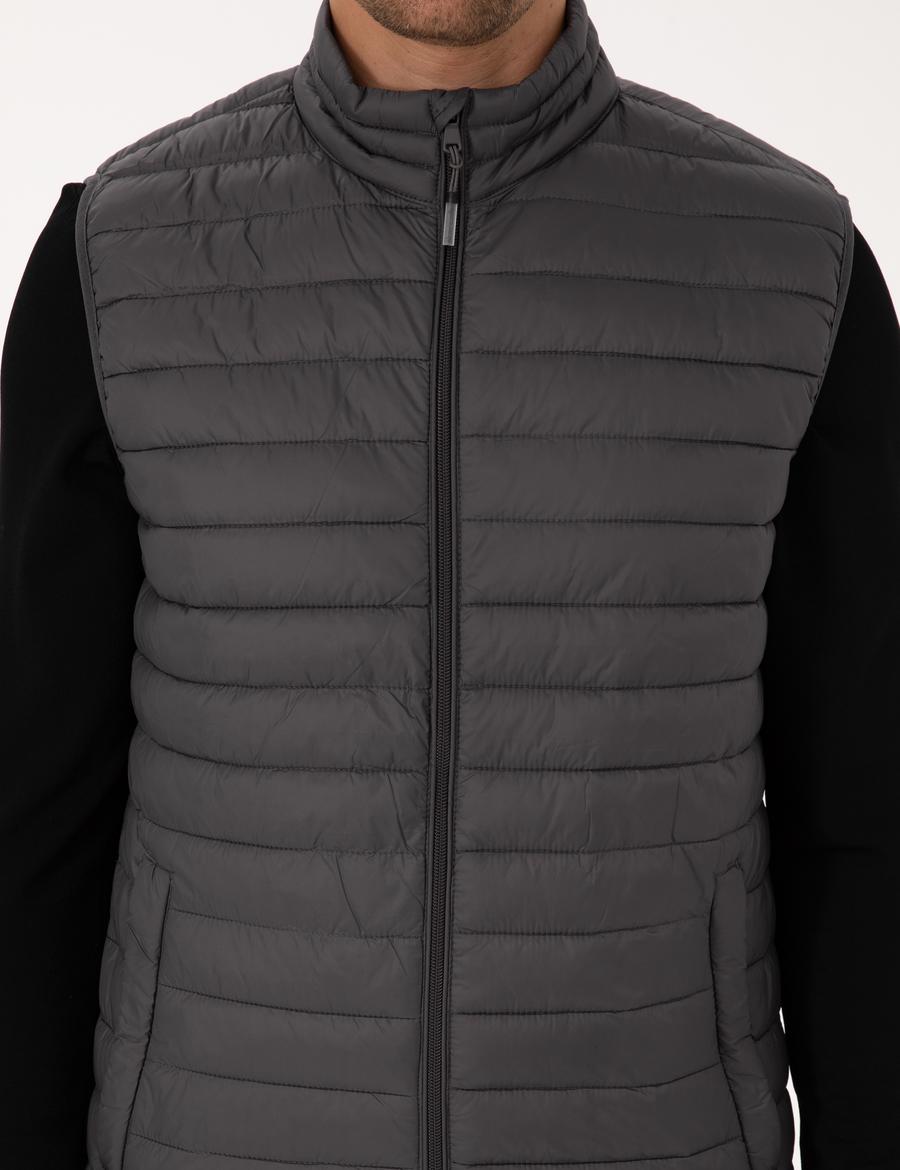 Antrasit Kapitone Yelek