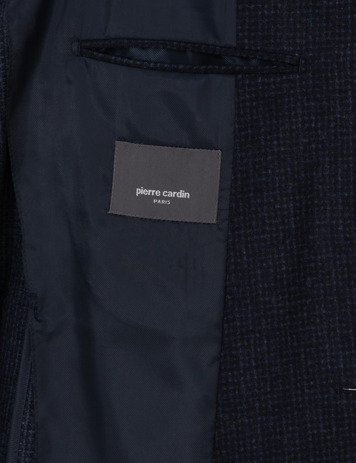 Lacivert Slim Fit Yün Karışımlı Ceket - 50313336056