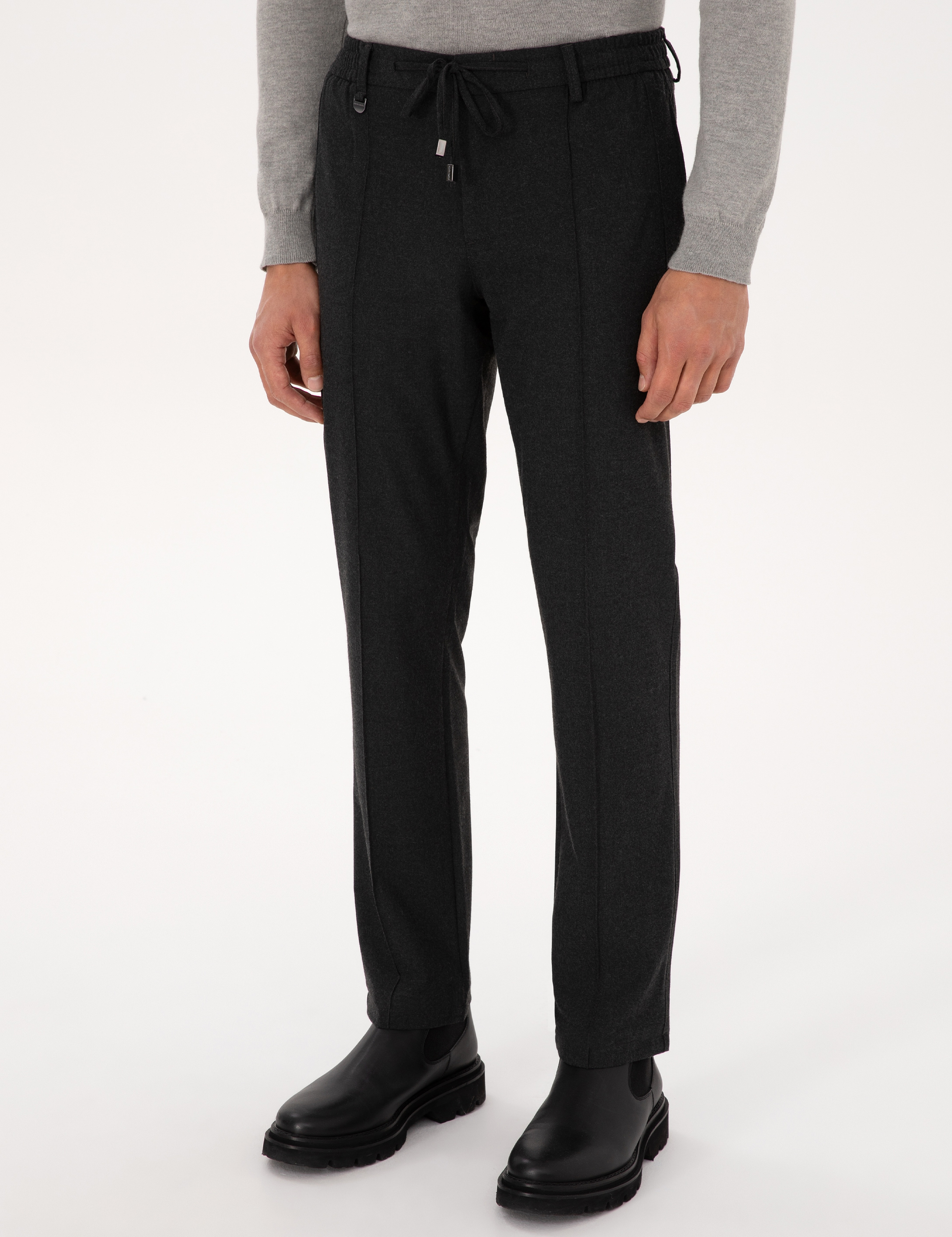 Antrasit Slim Fit Kumaş Pantolon