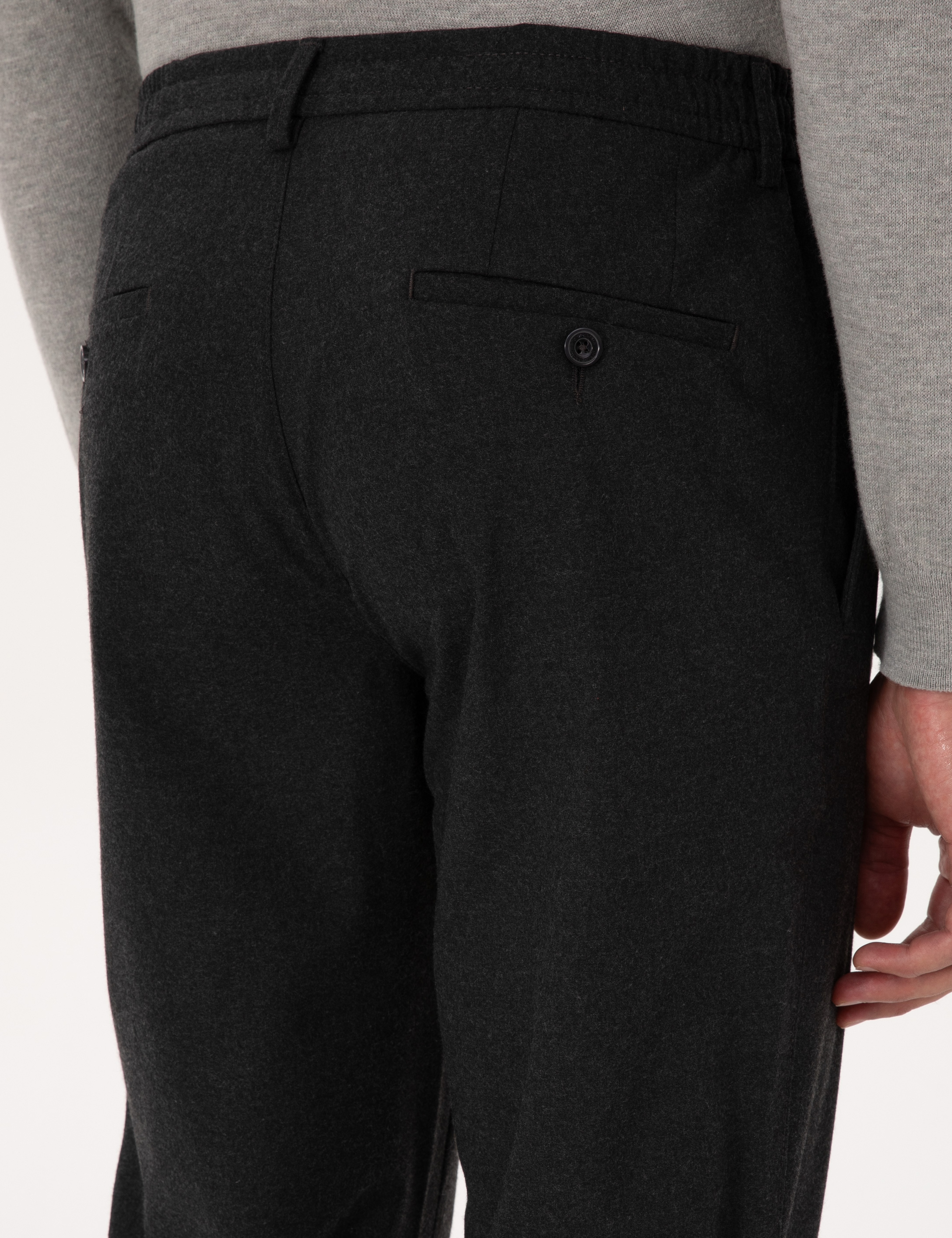 Antrasit Slim Fit Kumaş Pantolon - Image 6