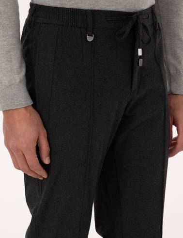 Antrasit Slim Fit Kumaş Pantolon