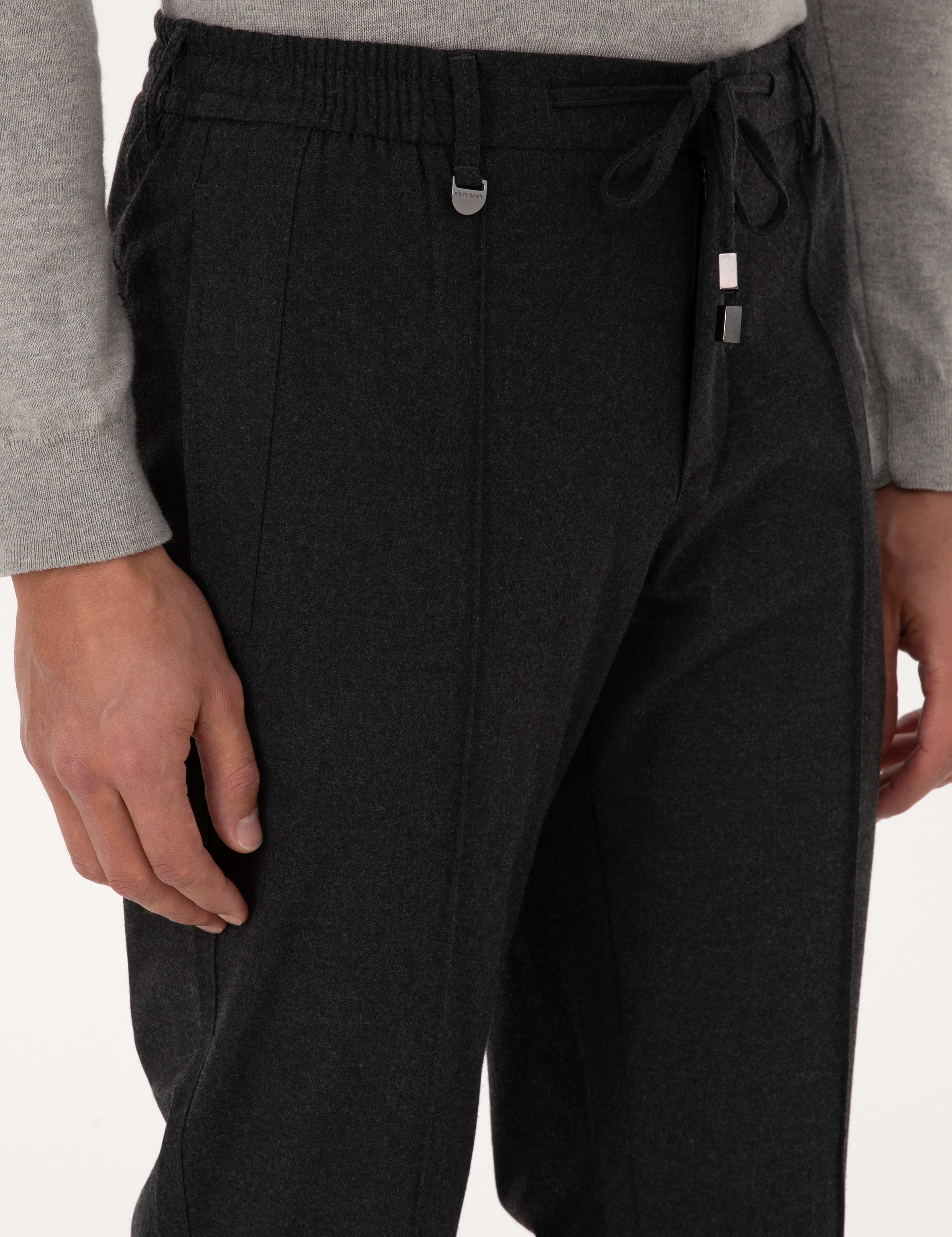 Antrasit Slim Fit Kumaş Pantolon - Image 5