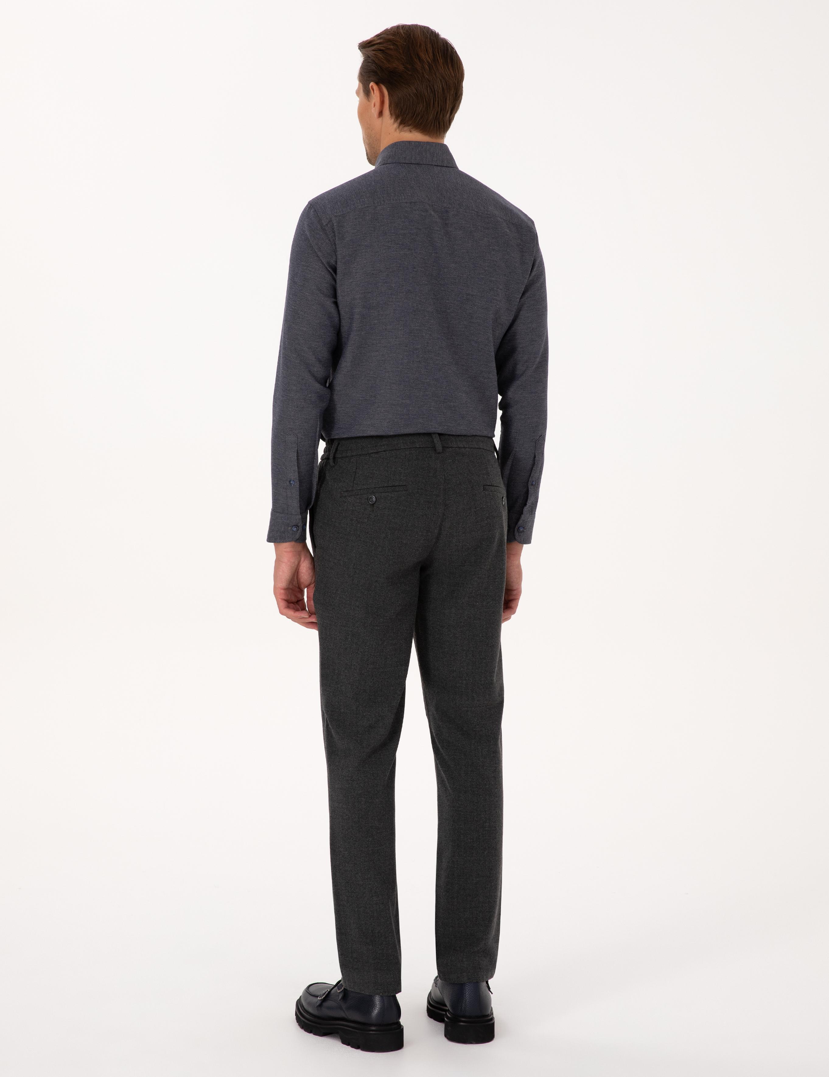 Füme Slim Fit Kumaş Pantolon