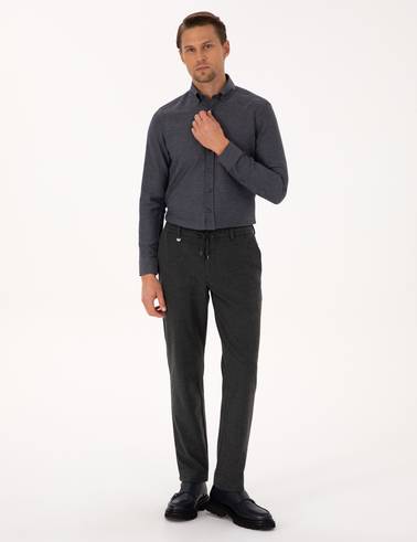 Füme Slim Fit Kumaş Pantolon