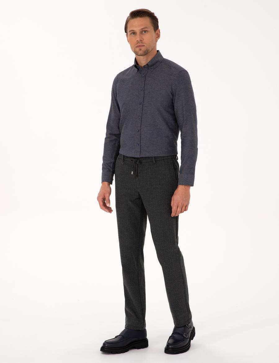 Füme Slim Fit Kumaş Pantolon