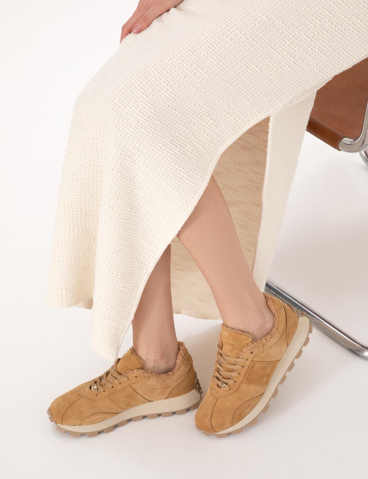 Taba Deri Sneaker - 50315579012