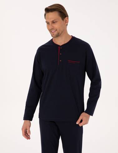 Lacivert Pijama Takımı & İç Çamaşır Seti