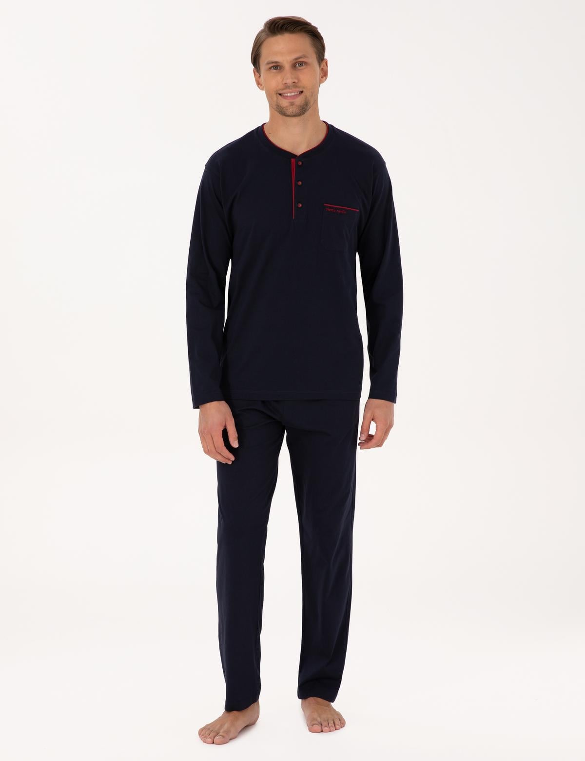 Lacivert Pijama Takımı & İç Çamaşır Seti - 50322570003