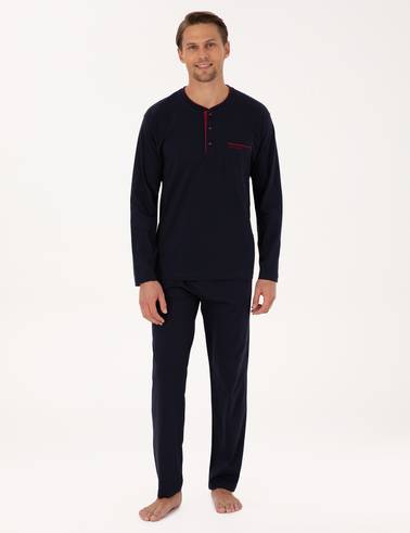 Lacivert Pijama Takımı & İç Çamaşır Seti