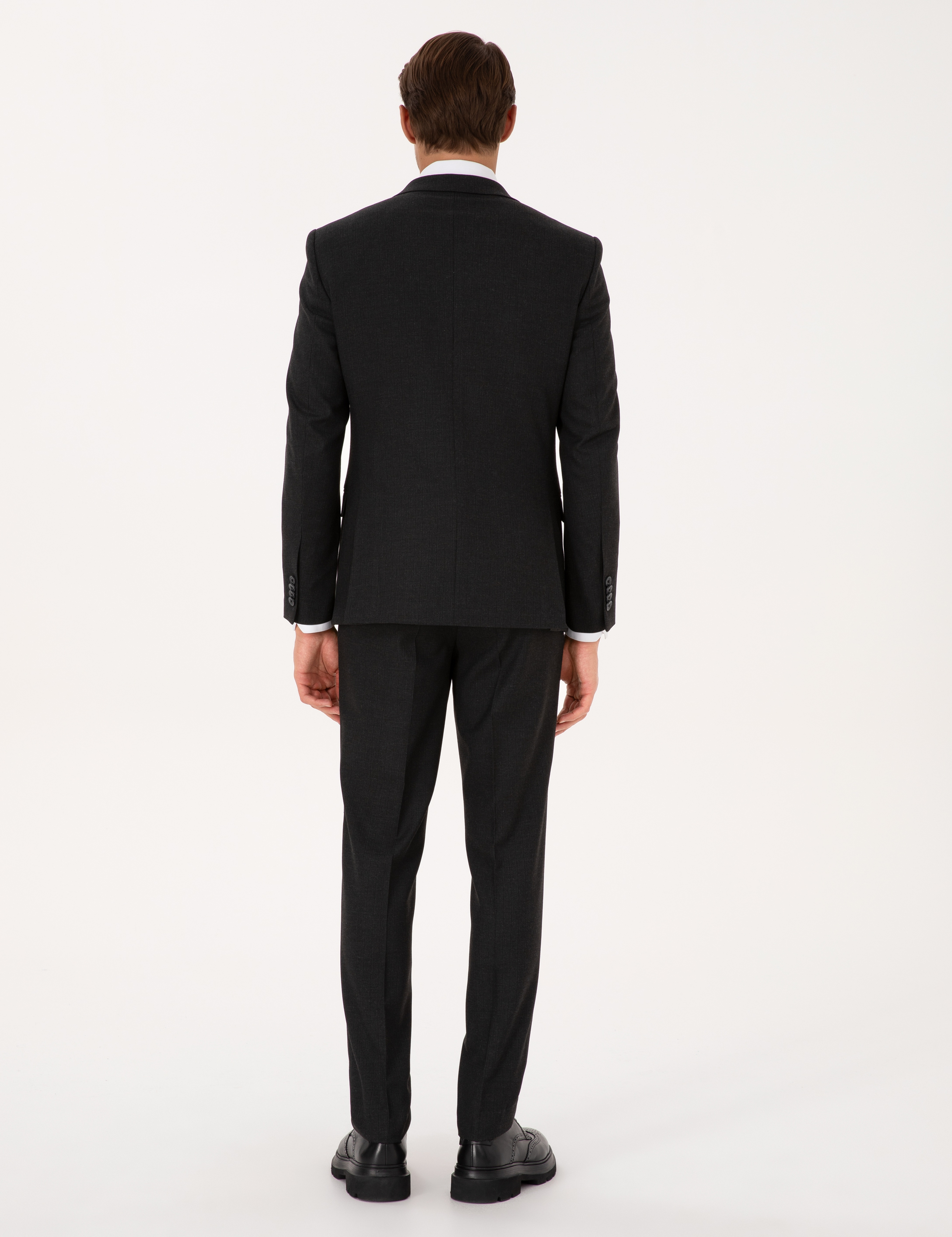 Antrasit Extra Slim Fit Takım Elbise - Image 5