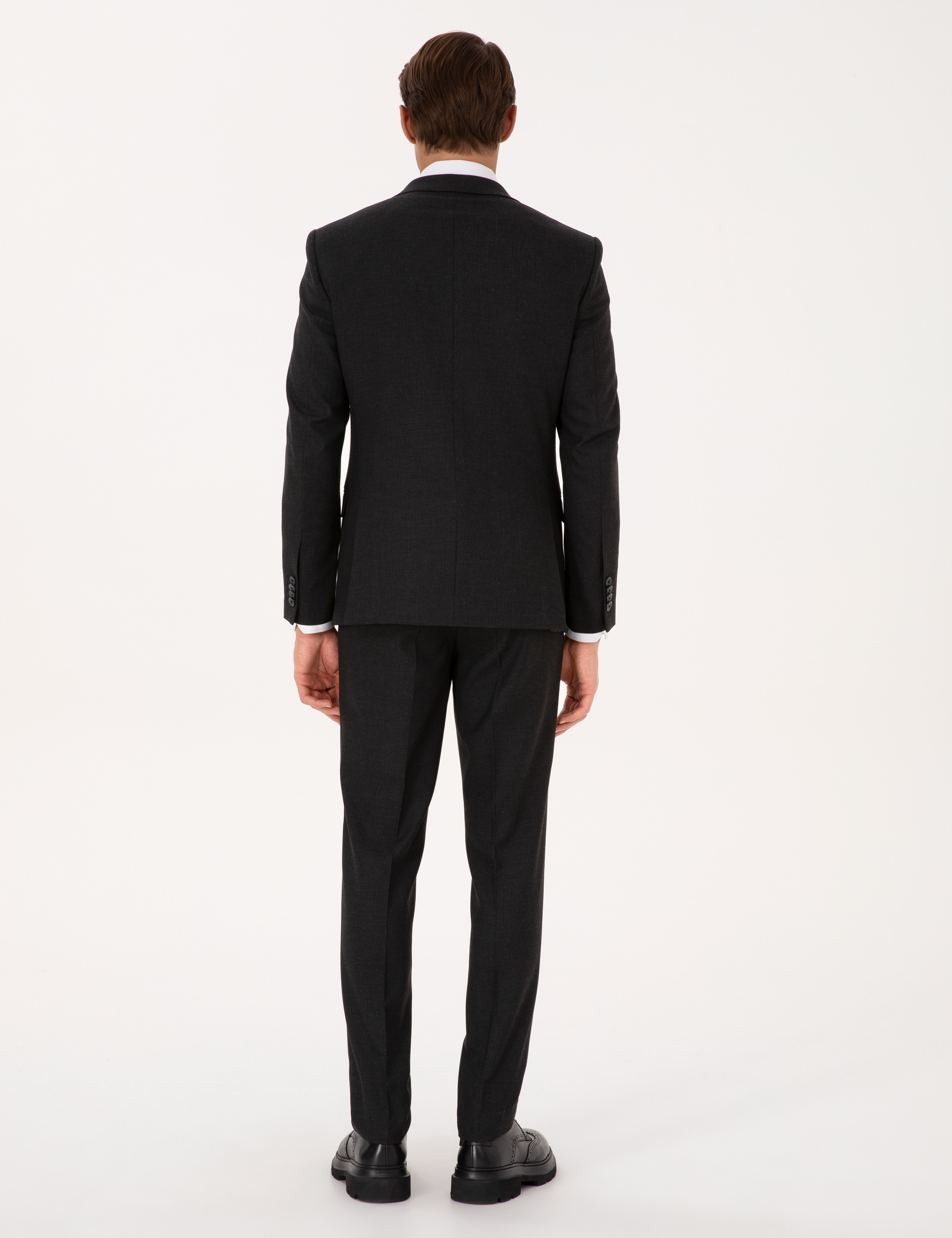 Antrasit Extra Slim Fit Takım Elbise
