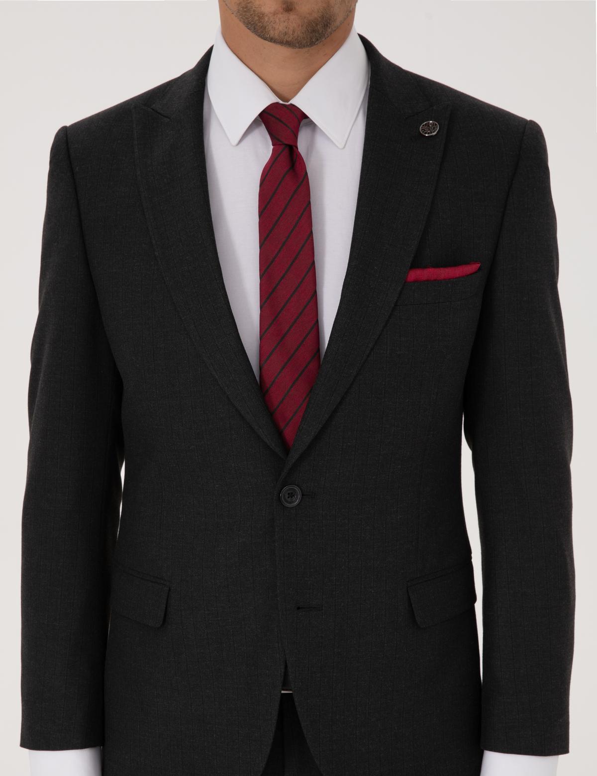 Antrasit Ex. Slim Fit Takım Elbise - 50313111098