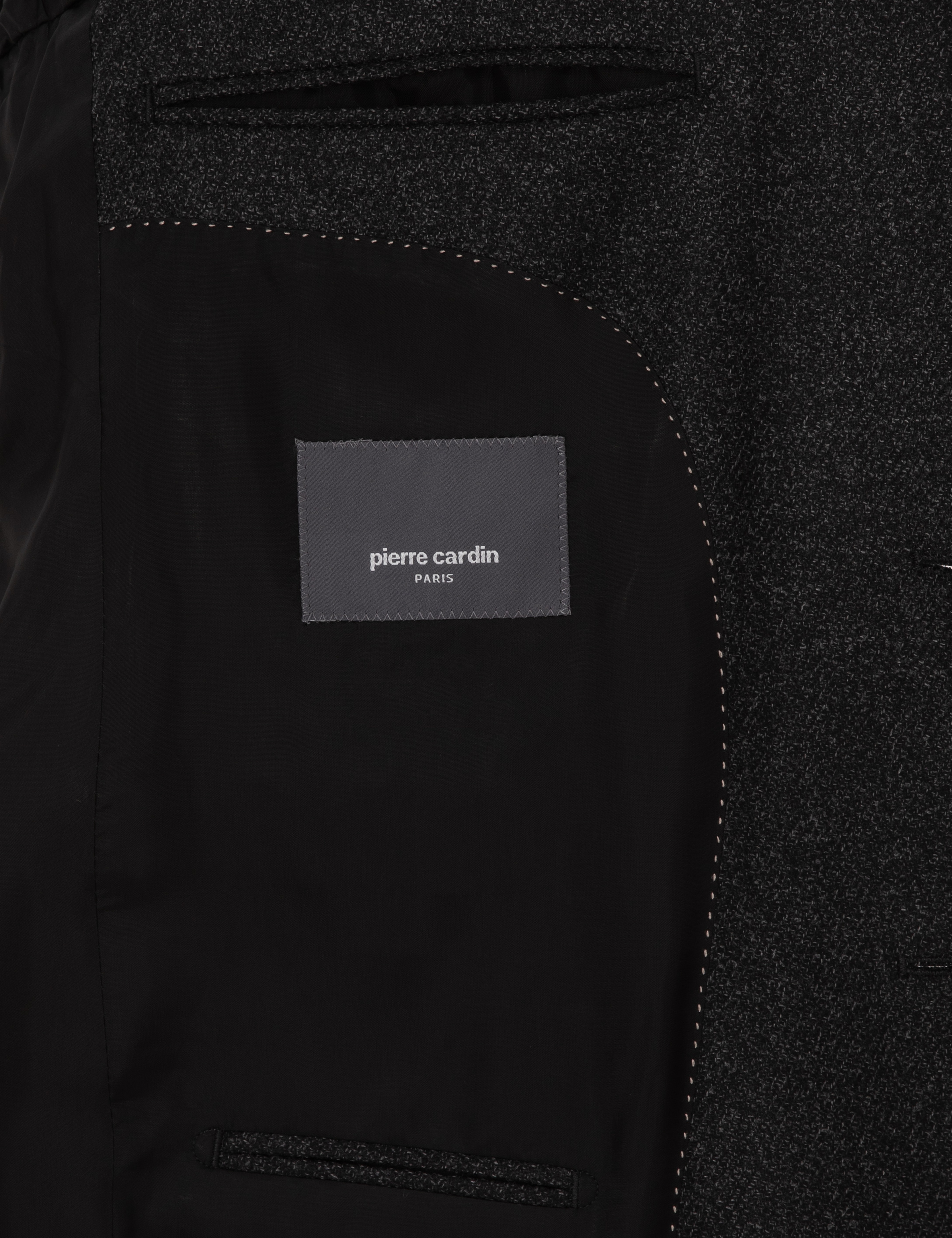 Antrasit Slim Fit Yün İpek Karışımlı Ceket
