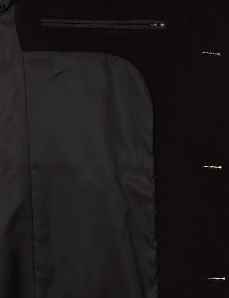 Kahverengi Ex. Slim Fit Yün Karışımlı Kaşe Kaban - 50314200062