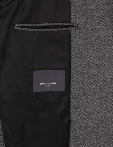 Füme Slim Fit Balıksırtı Ceket