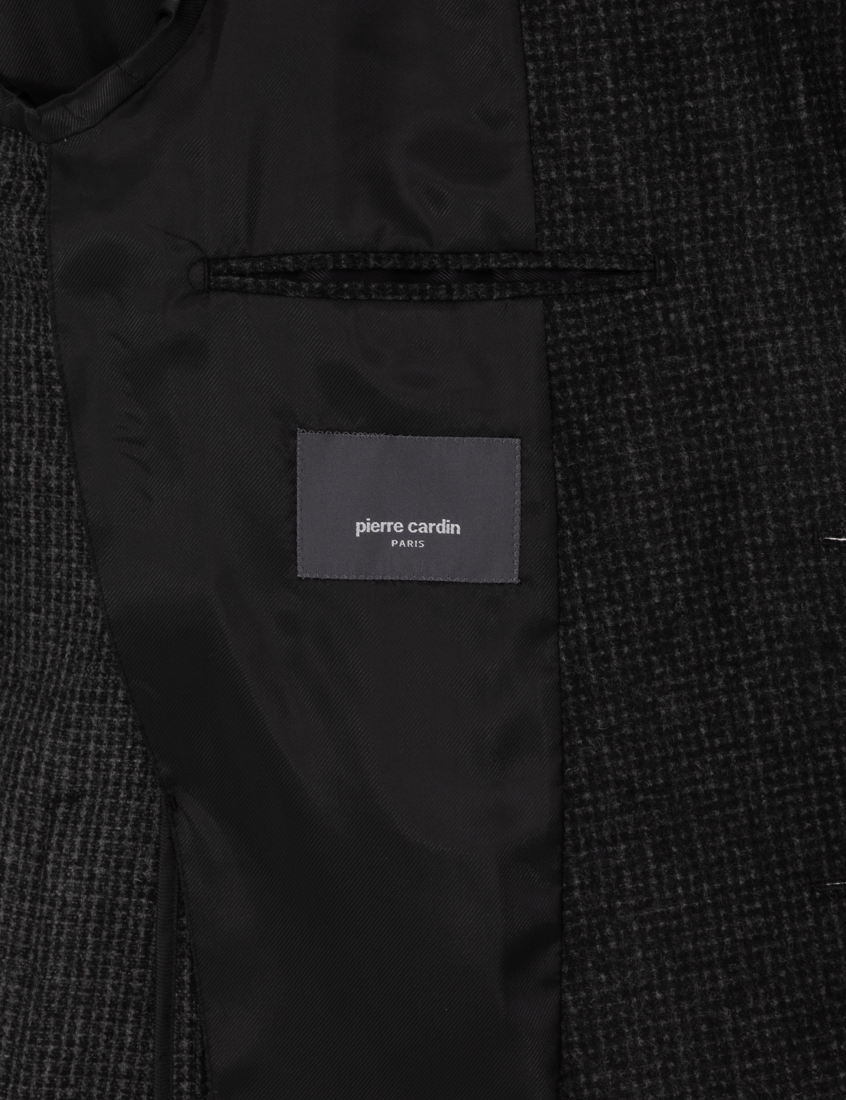 Antrasit Slim Fit Yün Karışımlı Ceket