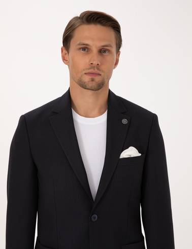 Lacivert Slim Fit Takım Elbise