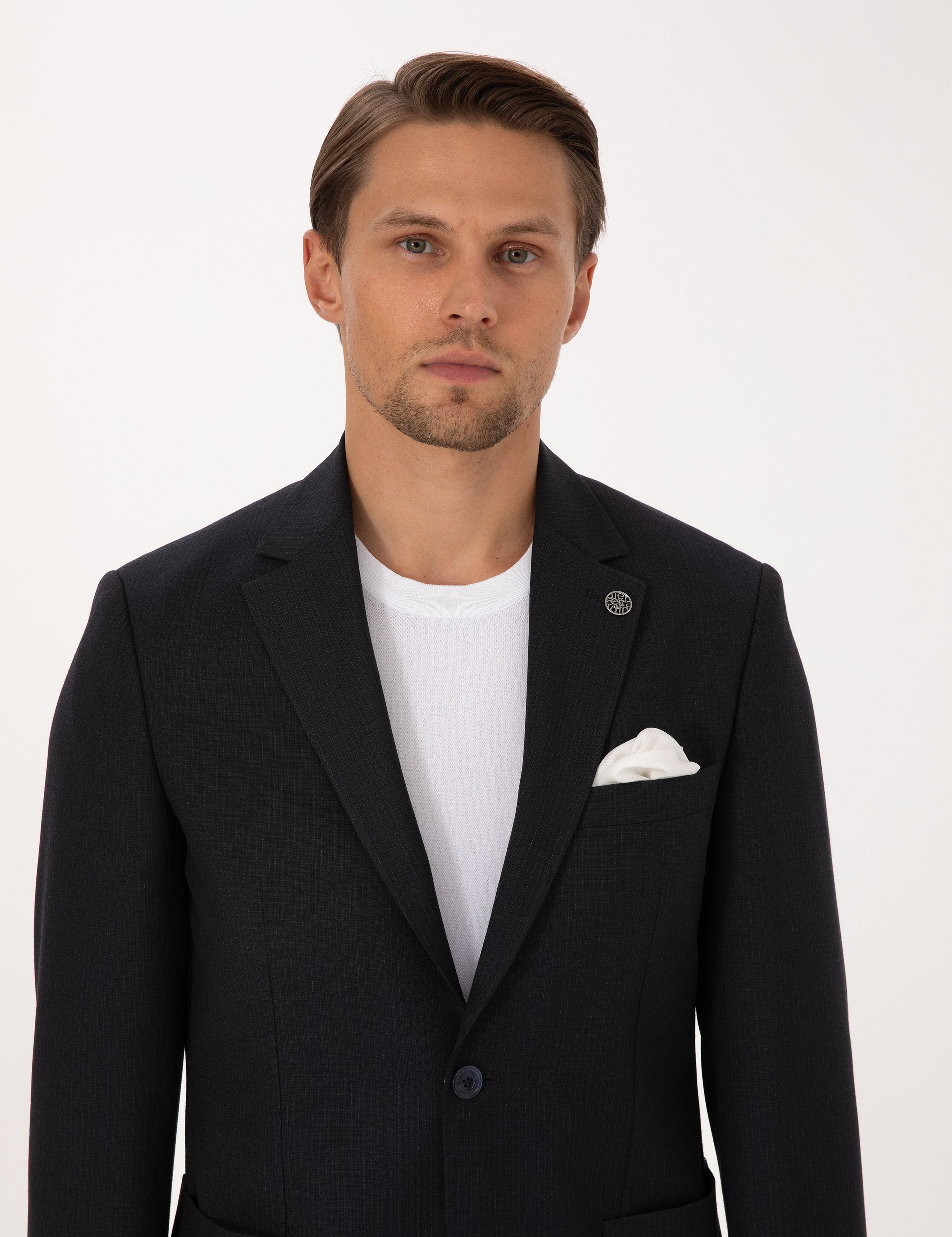 Lacivert Slim Fit Takım Elbise - Image 2