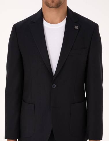 Lacivert Slim Fit Takım Elbise
