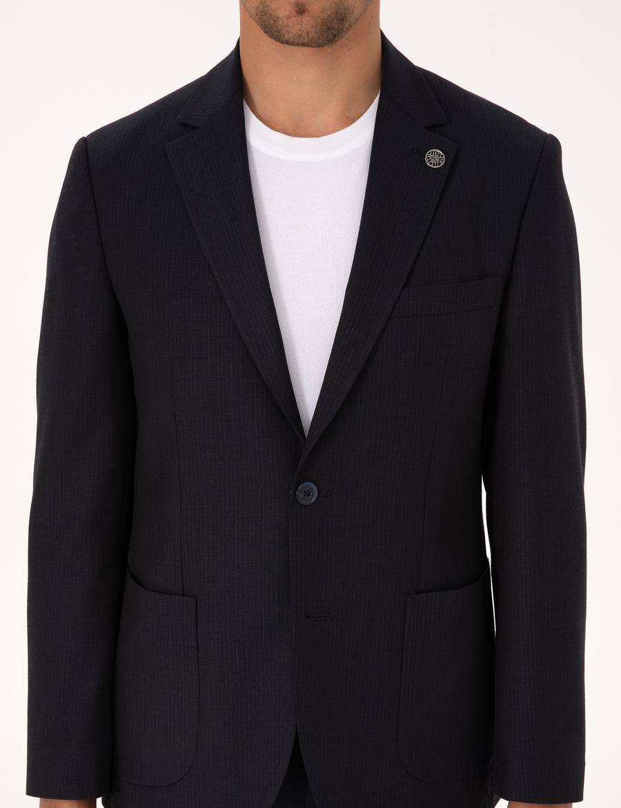 Lacivert Slim Fit Takım Elbise