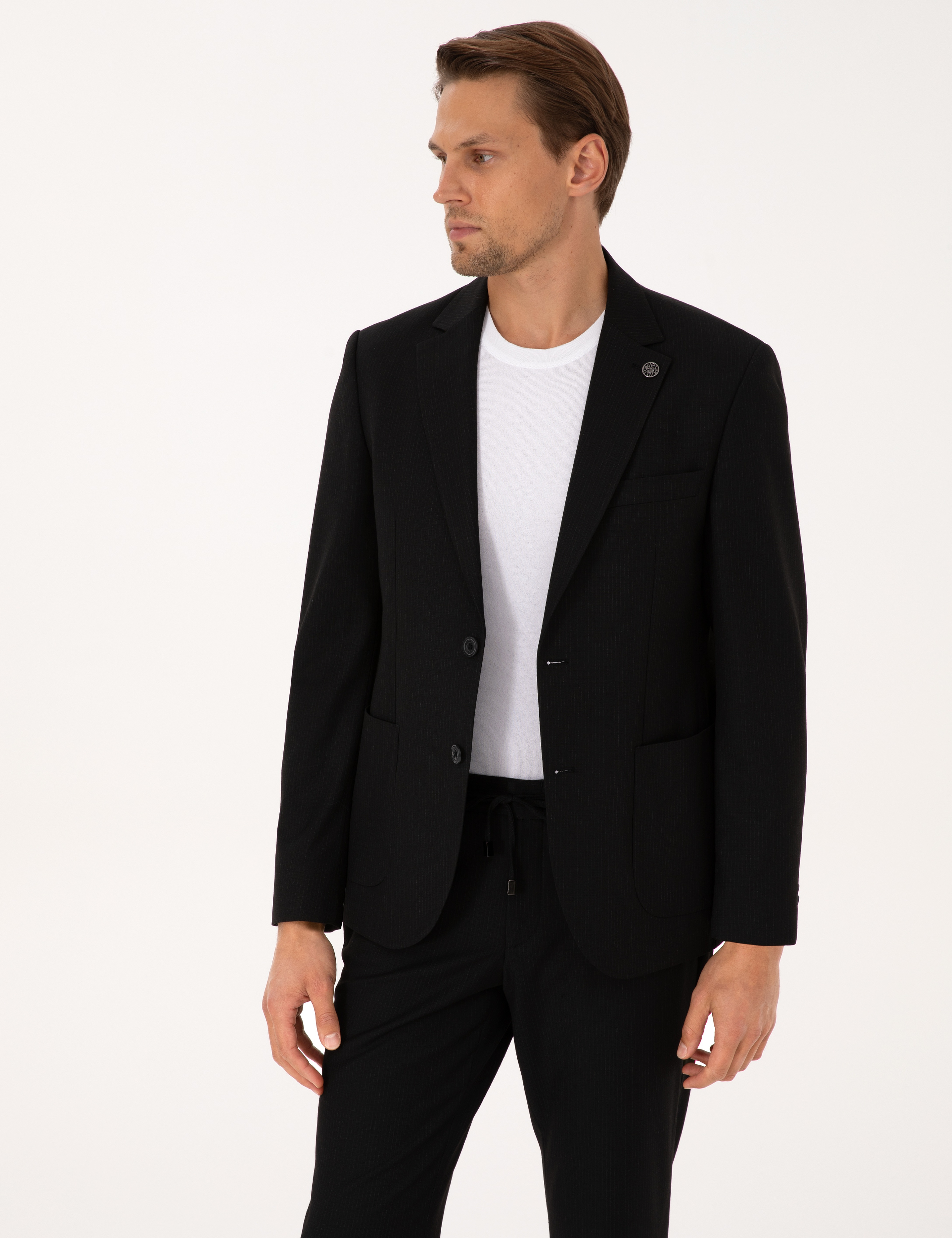 Siyah Slim Fit Takım Elbise
