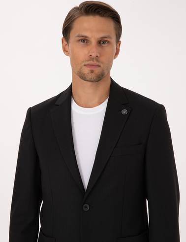 Siyah Slim Fit Takım Elbise
