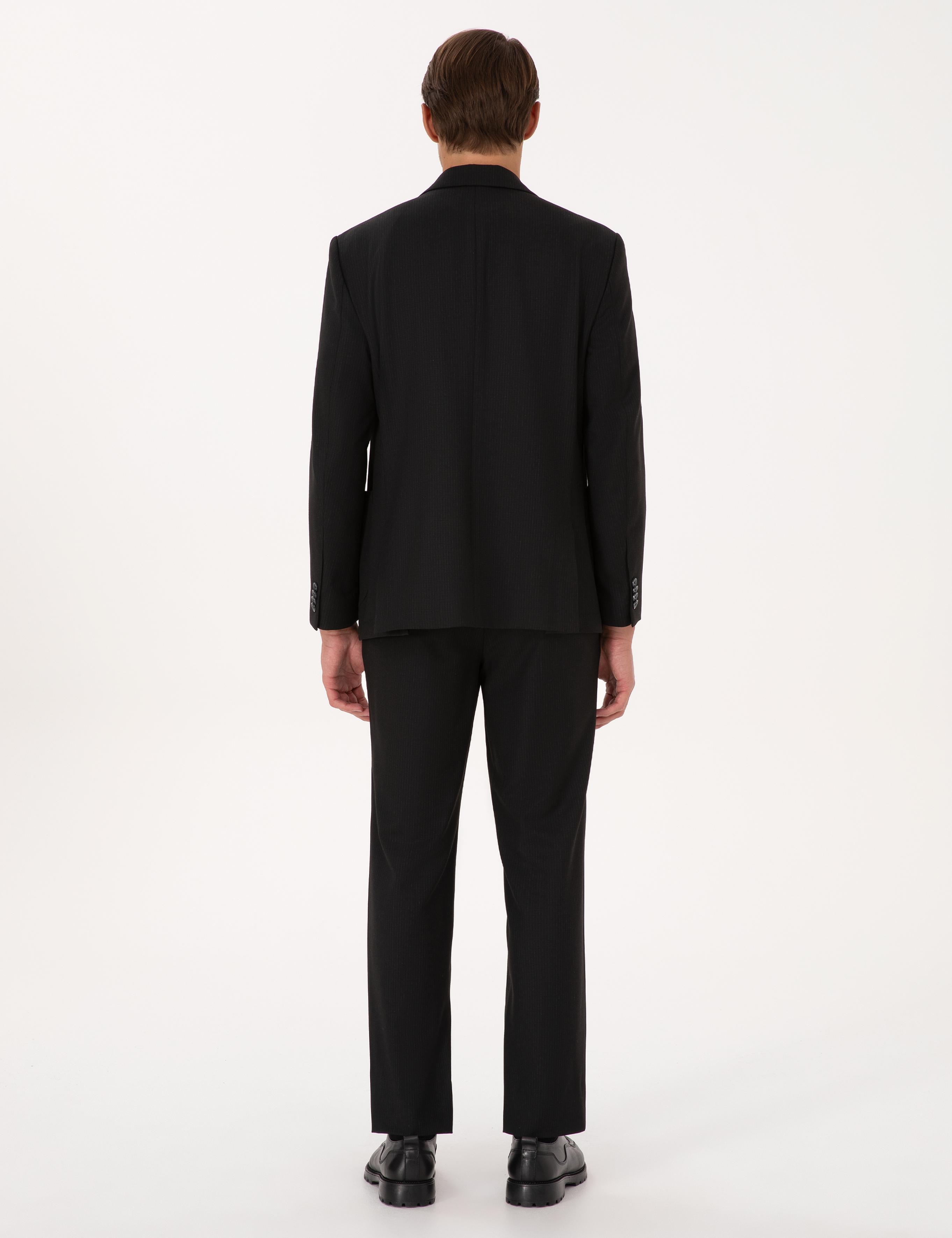 Siyah Slim Fit Takım Elbise