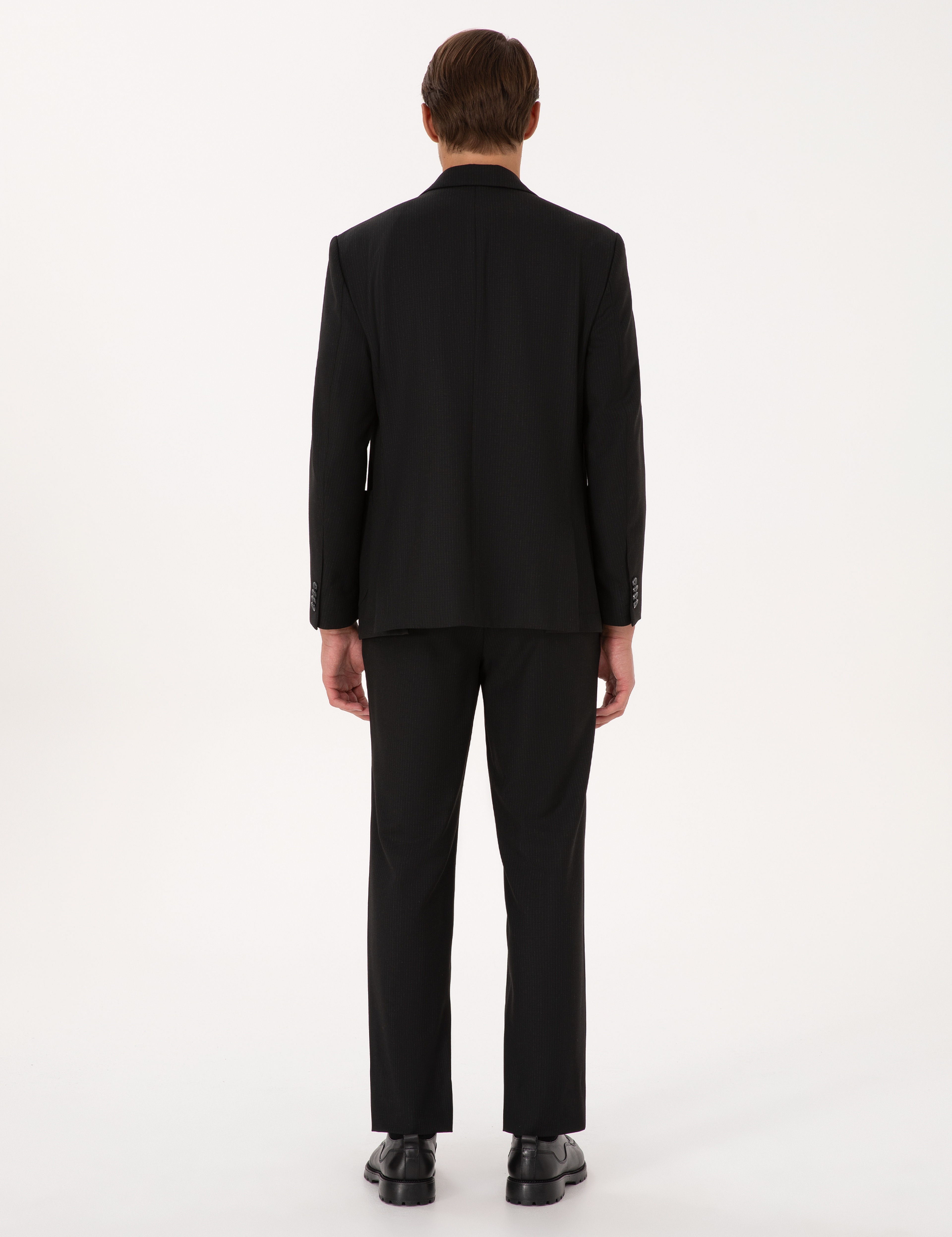 Siyah Slim Fit Takım Elbise - Image 5