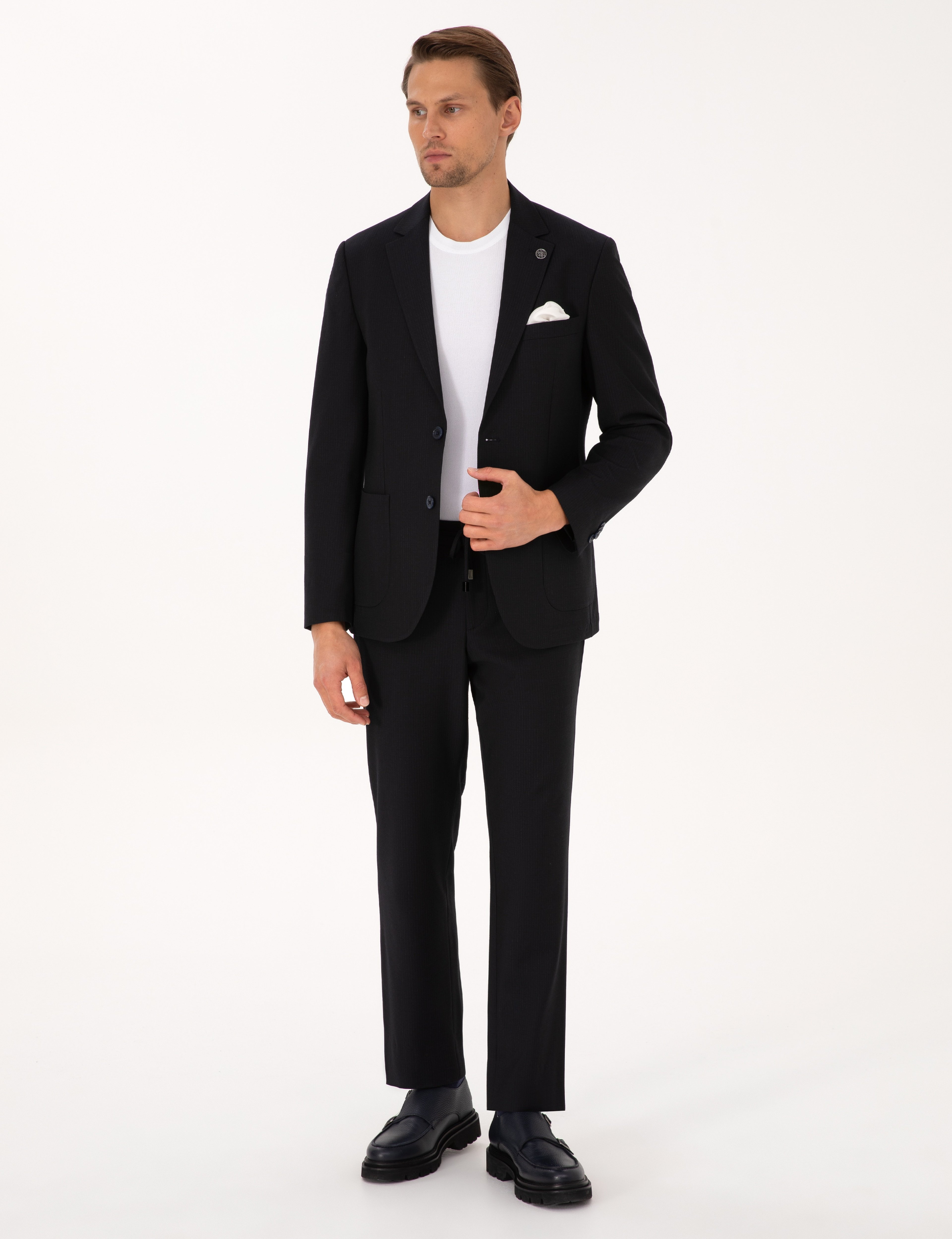 Lacivert Slim Fit Takım Elbise
