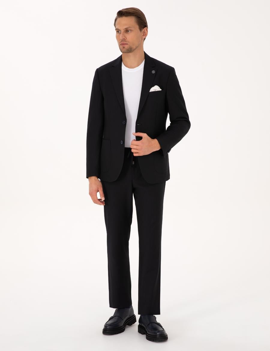 Lacivert Slim Fit Takım Elbise