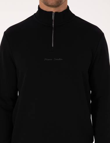 Siyah Regular Fit Sweatshirt
