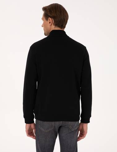 Siyah Regular Fit Sweatshirt