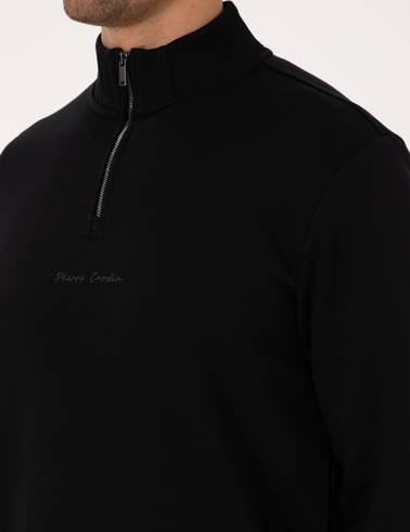 Siyah Regular Fit Sweatshirt