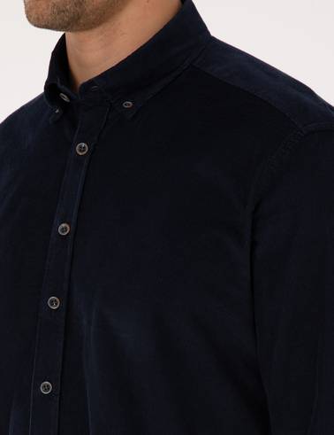 Lacivert Regular Fit Uzun Kollu Gömlek