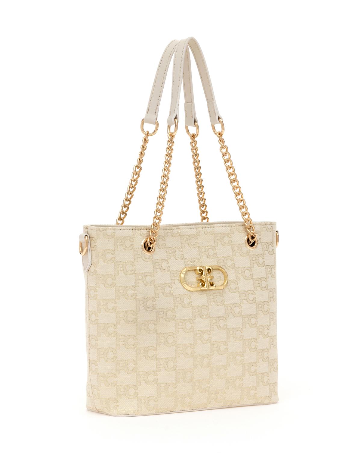 Ekru Omuz Çantası - 50318413002