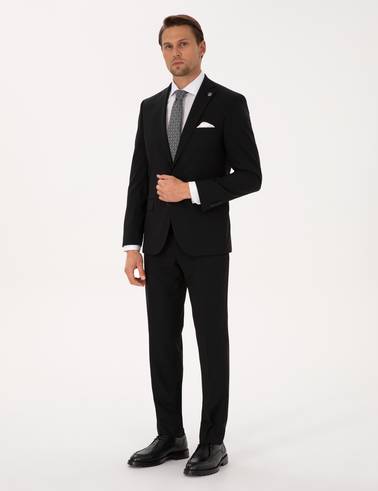 Siyah Ex. Slim Fit Takım Elbise