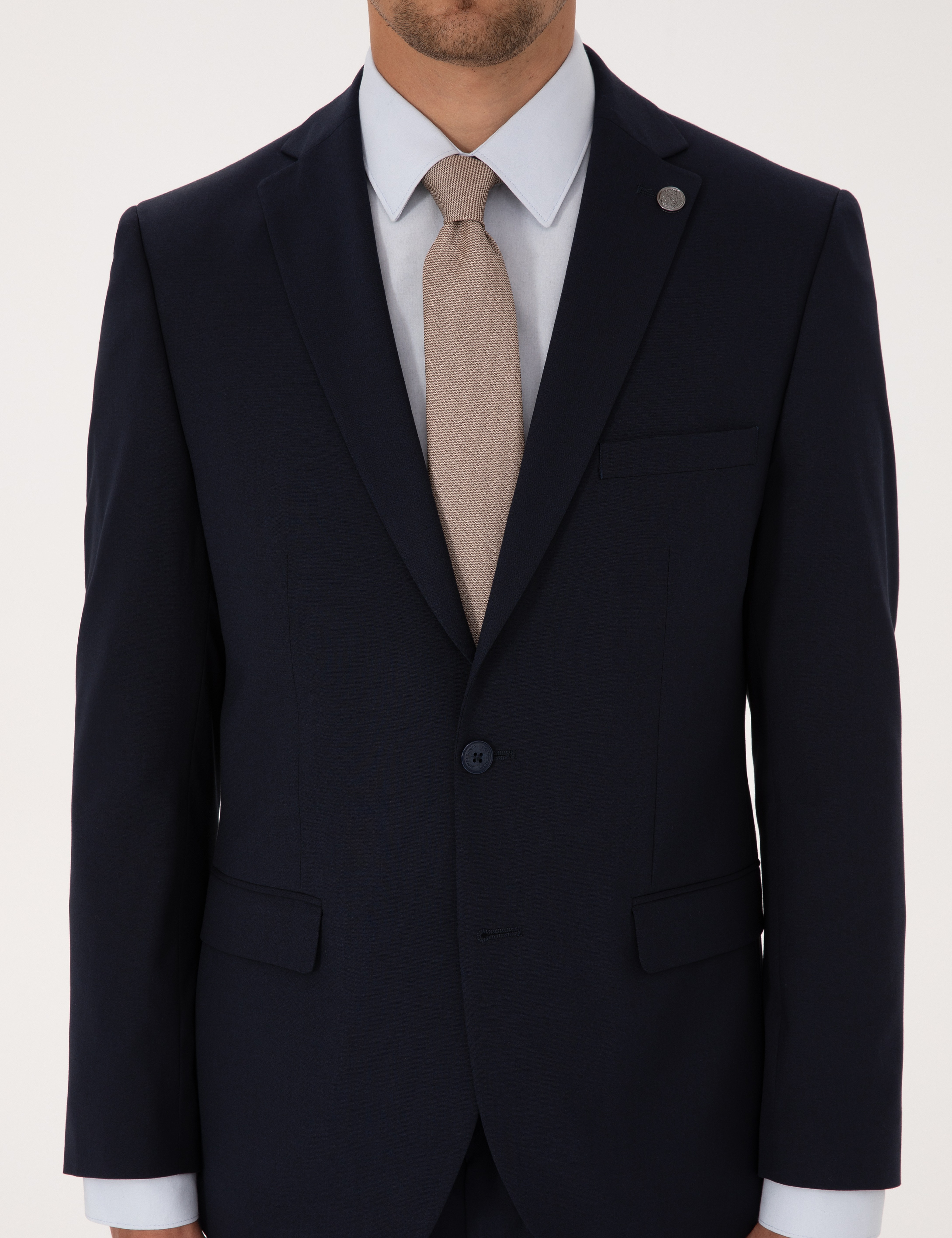 Lacivert Slim Fit Takım Elbise - Image 7
