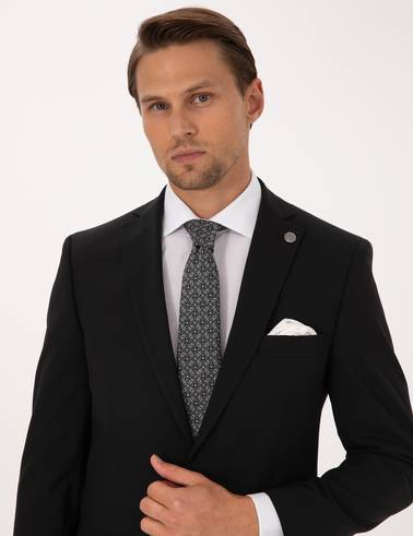 Siyah Ex. Slim Fit Takım Elbise