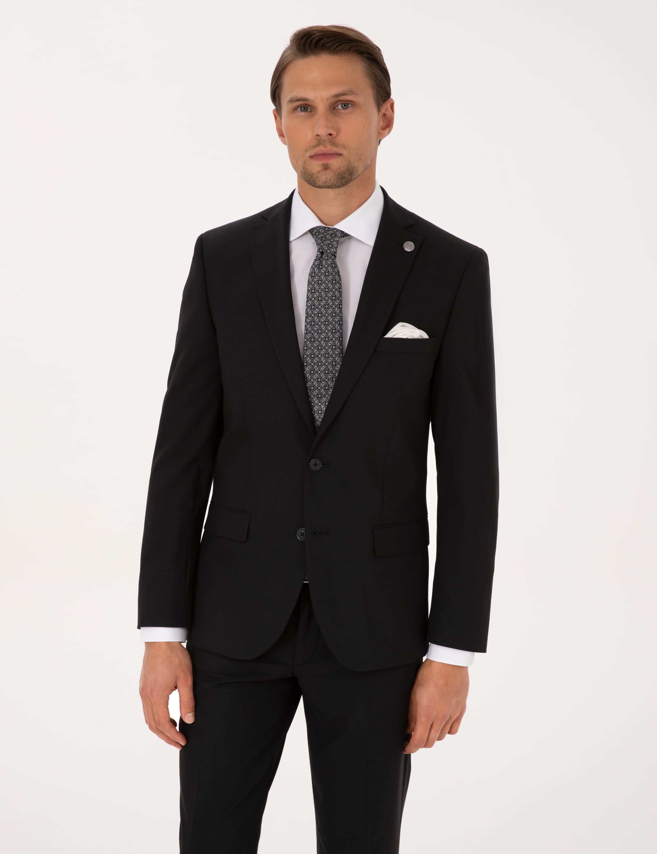 Siyah Ex. Slim Fit Takım Elbise