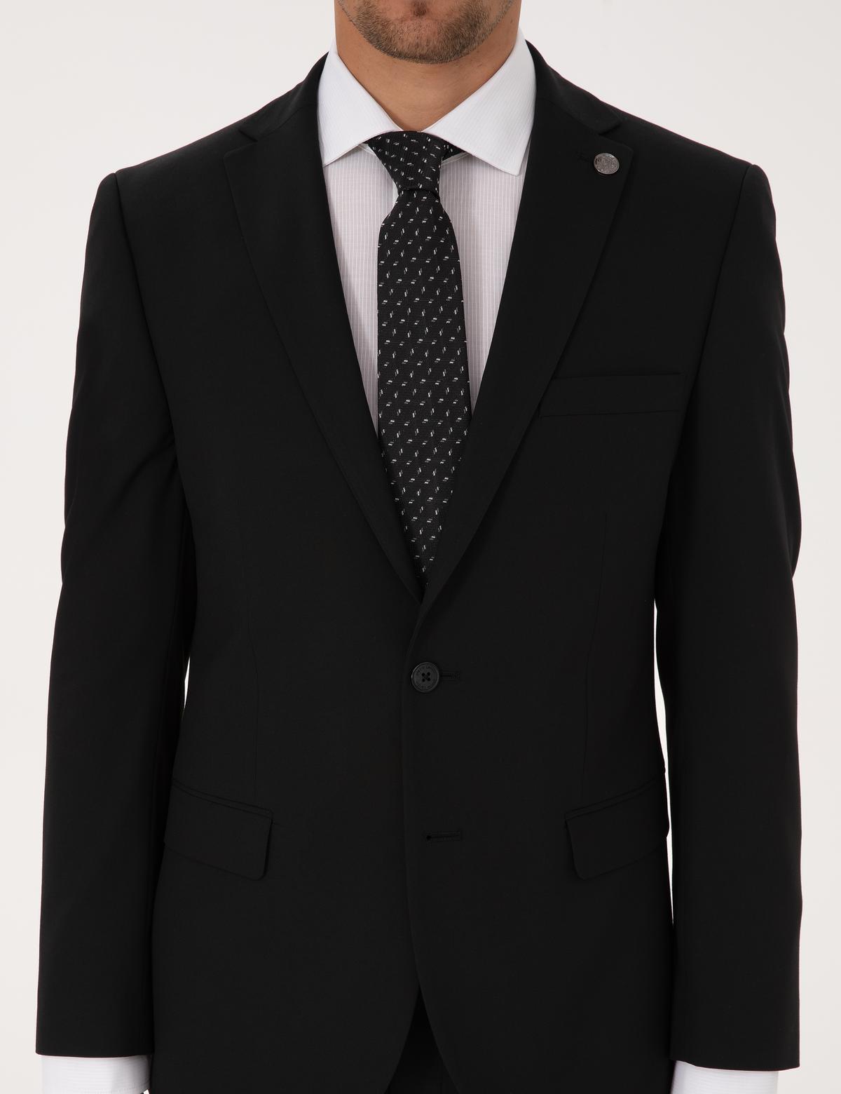 Siyah Slim Fit Takım Elbise - 50324425017