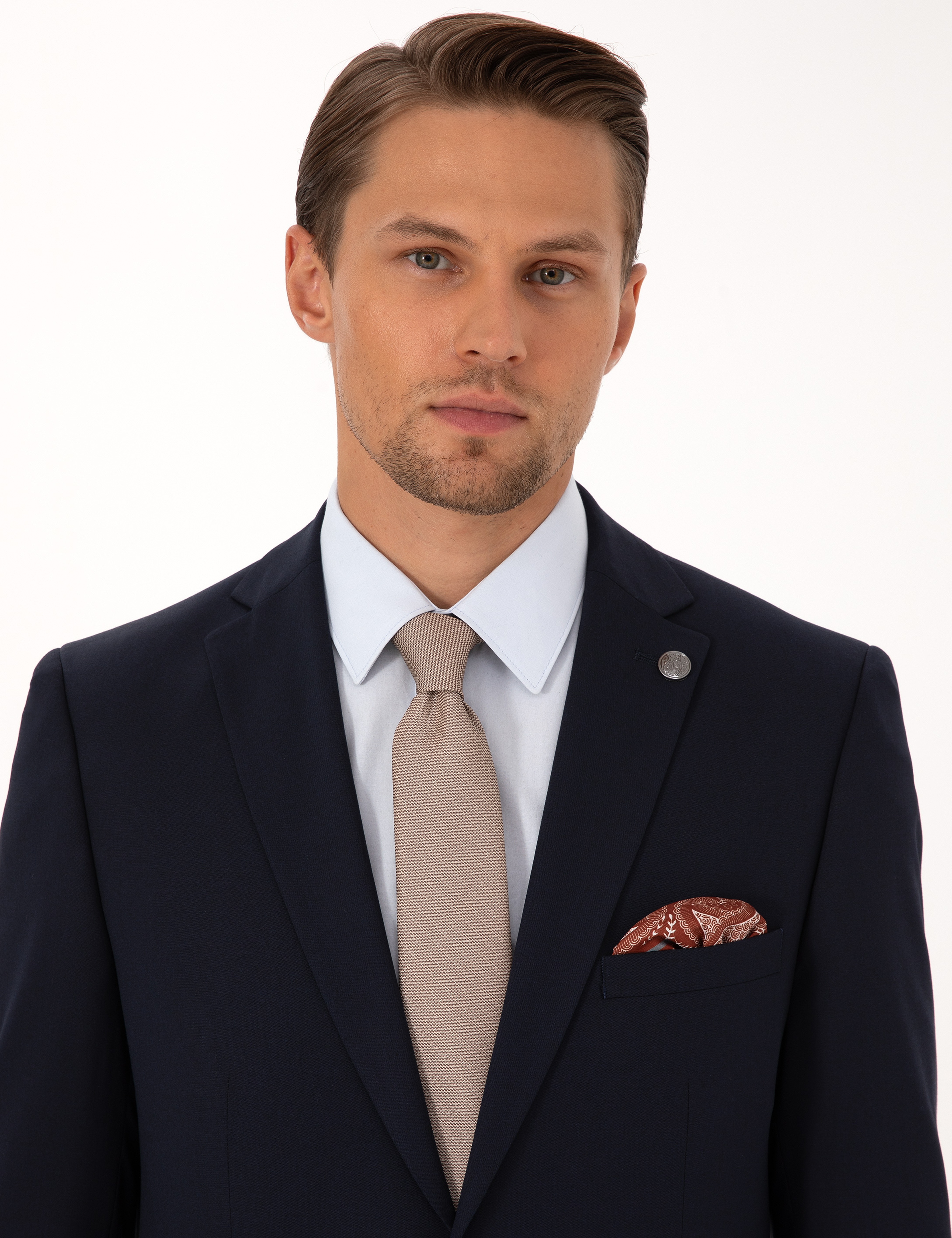 Lacivert Slim Fit Takım Elbise - Image 2