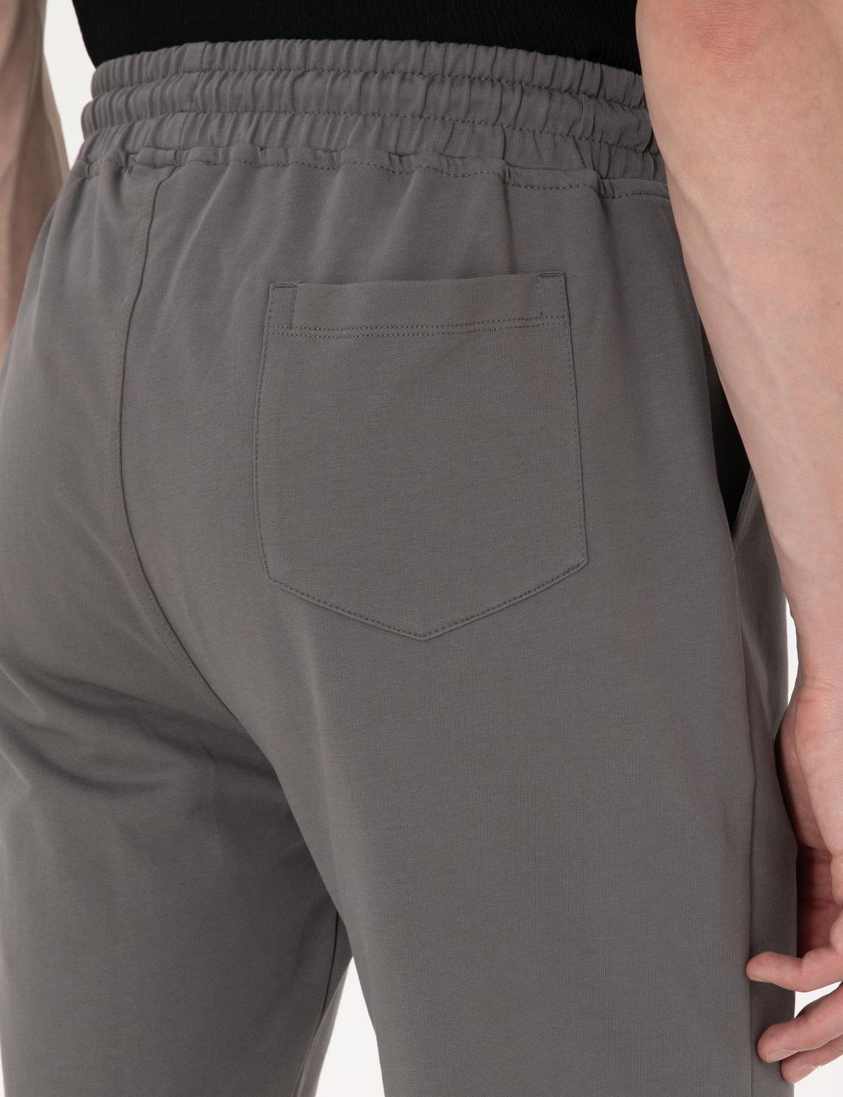 Antrasit Regular Fit Örme Şort - 50310719028