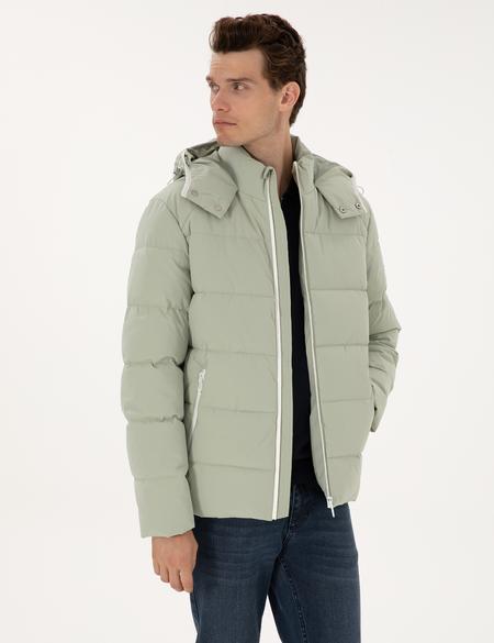 Çağla Kapüşonlu Şişme Mont - 50313933030