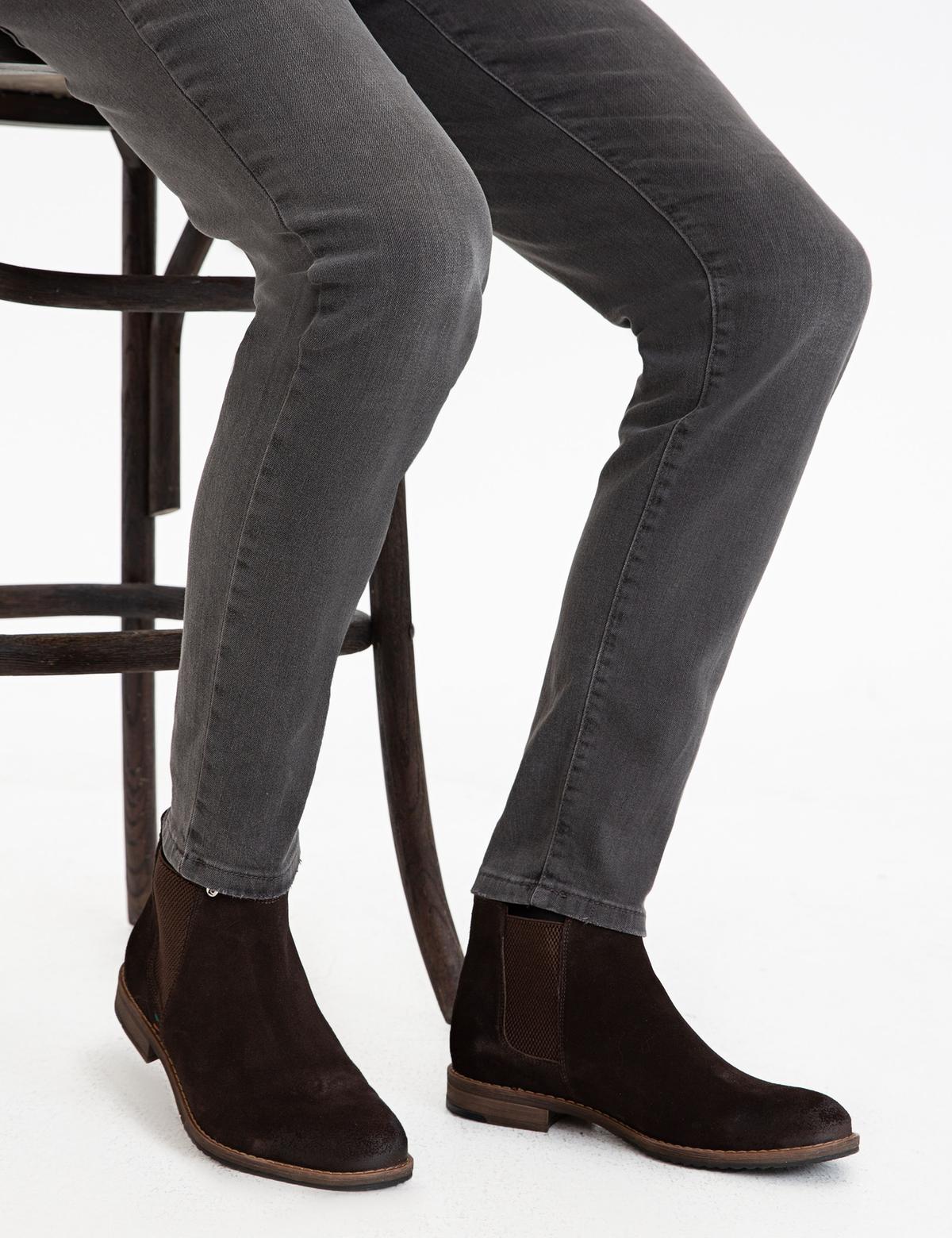 Kahverengi Bot Ayakkabı