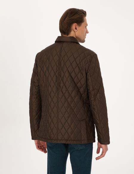 Kahverengi Gömlek Yaka Mont - 50313920005