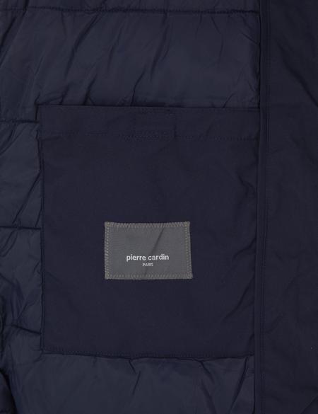 Lacivert Kapüşonlu Mont - 50313983008