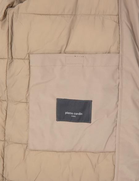 Bej Kapüşonlu Mont - 50313983021